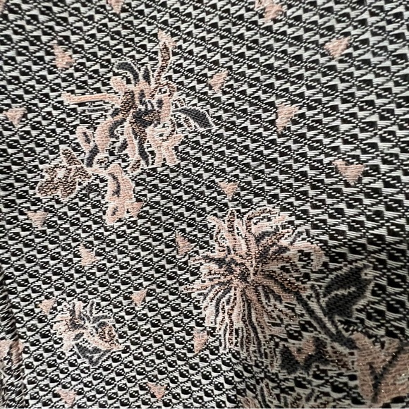 Alberto Makali Floral Metallic Jacquard Print Open Coat 6 - Picture 4 of 13